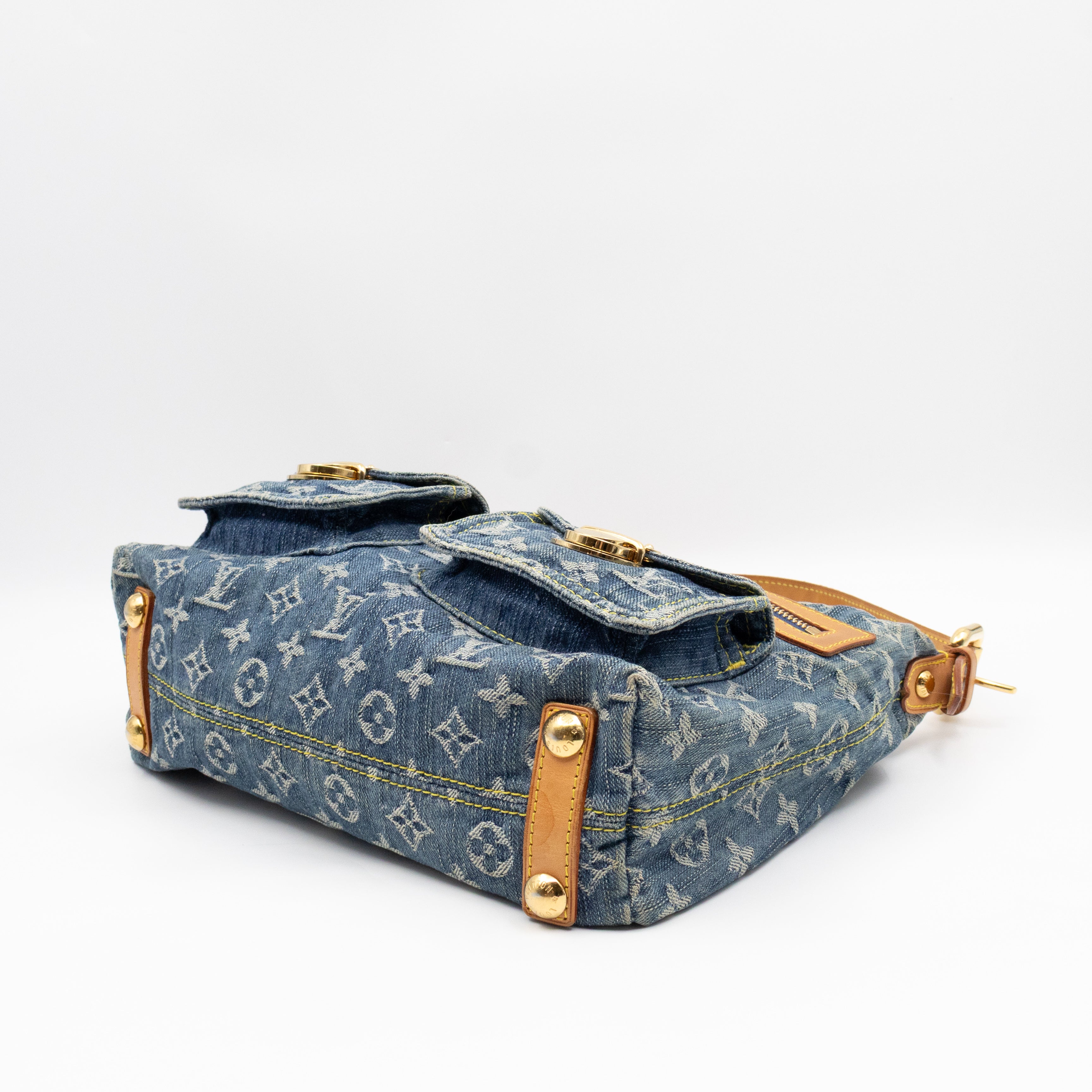 Baggy PM Blue Denim Monogram