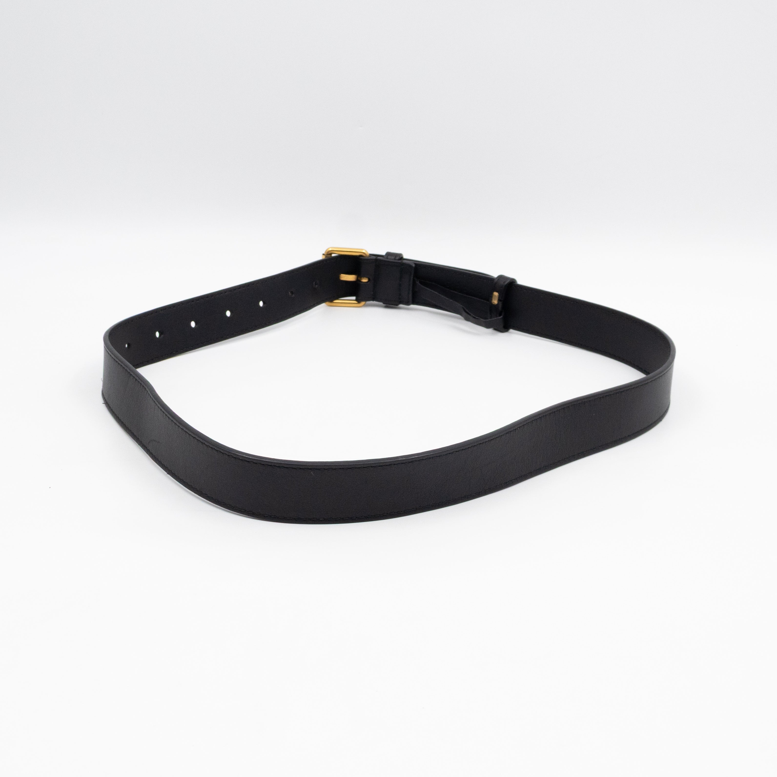 GG Marmont Matelasse Mini Belt Bag Black Leather 85 cm