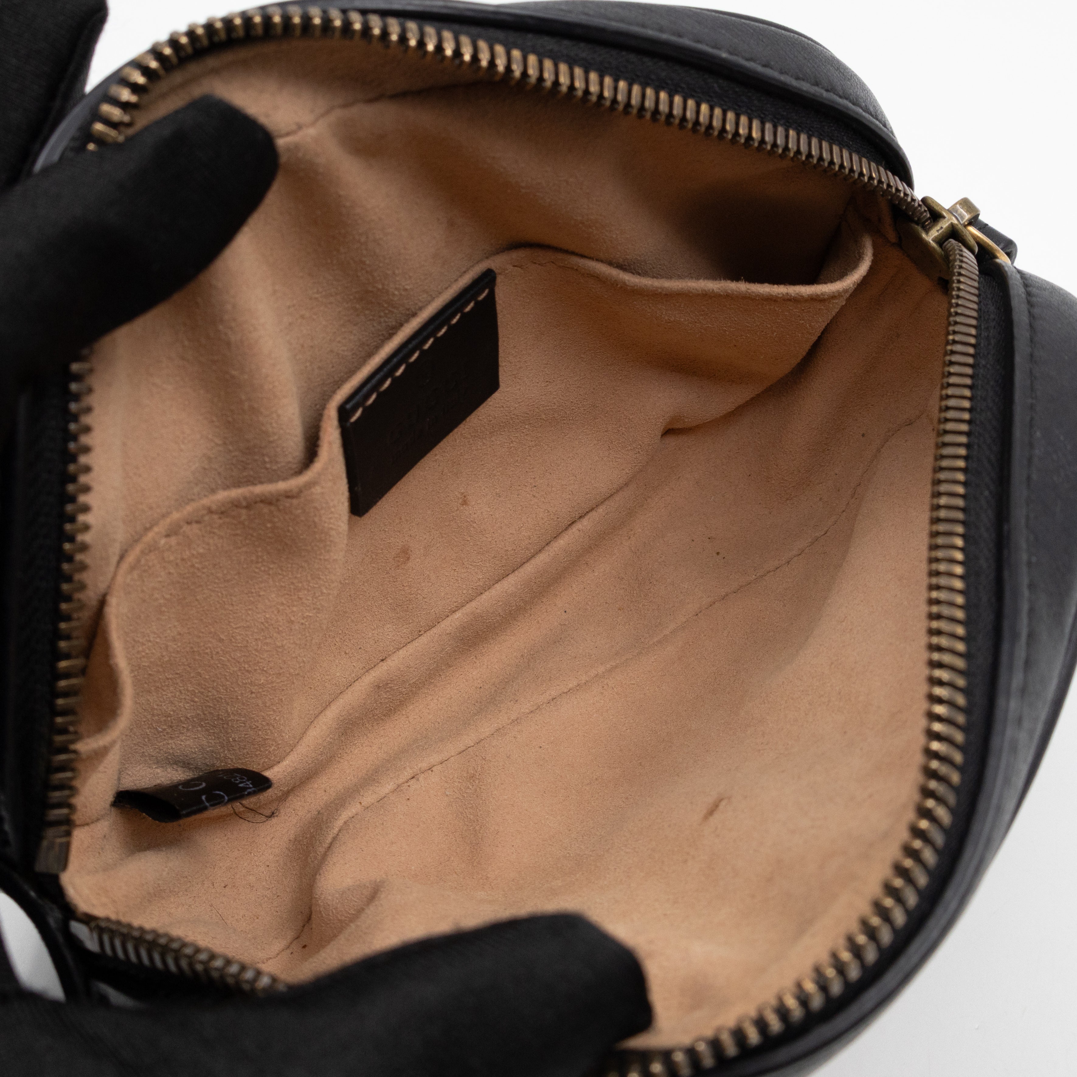 GG Marmont Matelasse Mini Belt Bag Black Leather 85 cm