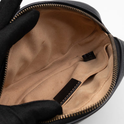 GG Marmont Matelasse Mini Belt Bag Black Leather 85 cm