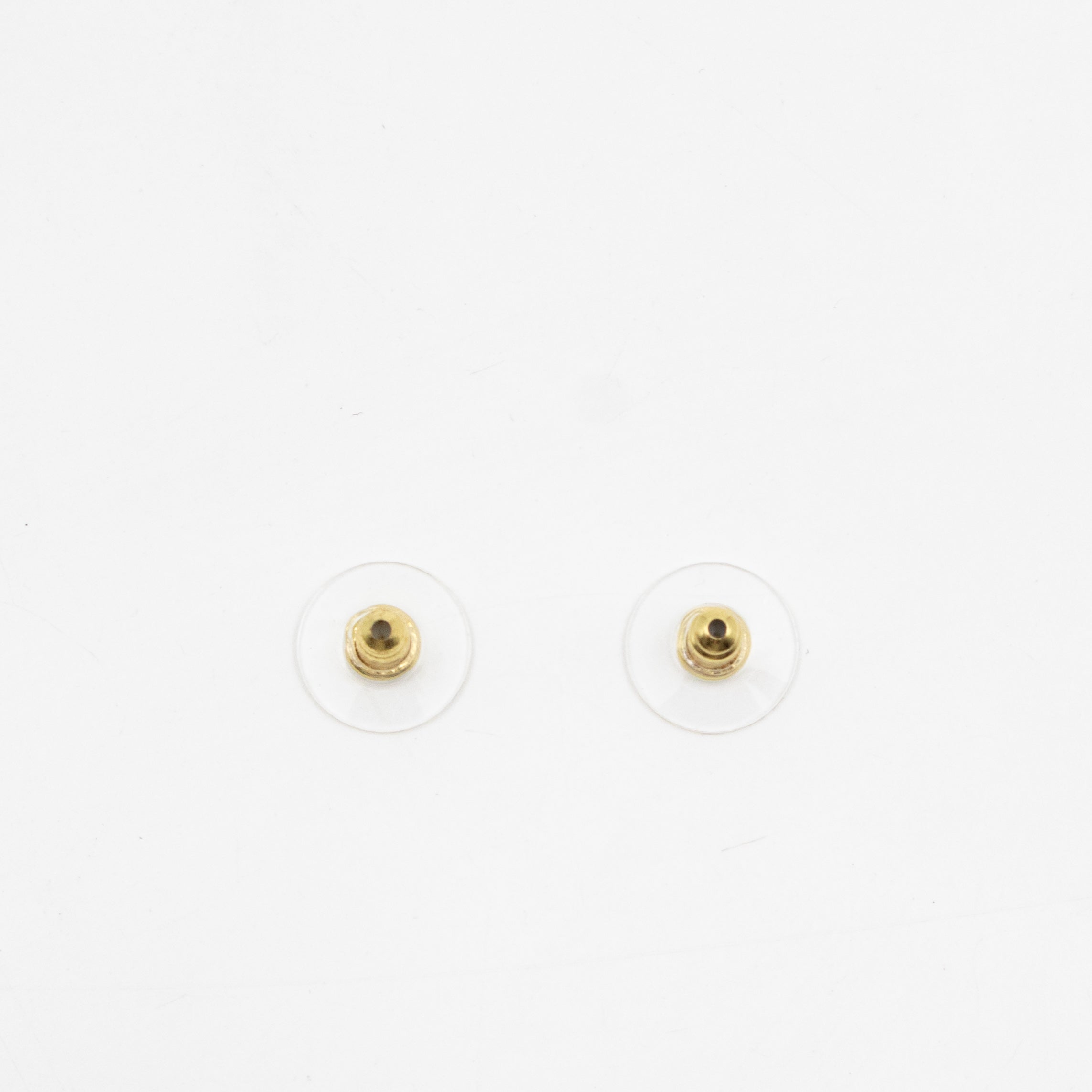 CC Black Enamel Gold Earrings