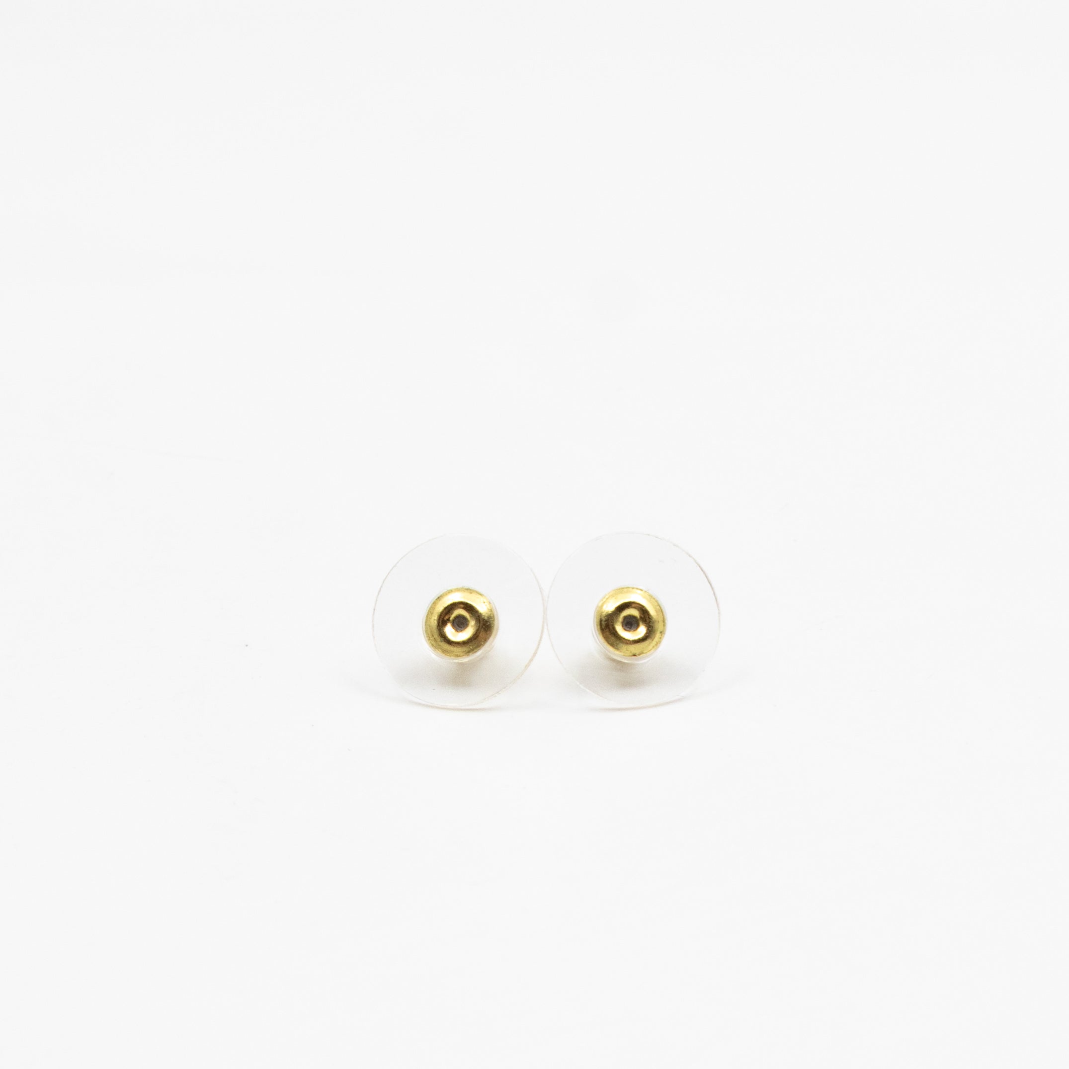 CC Black Enamel Gold Earrings