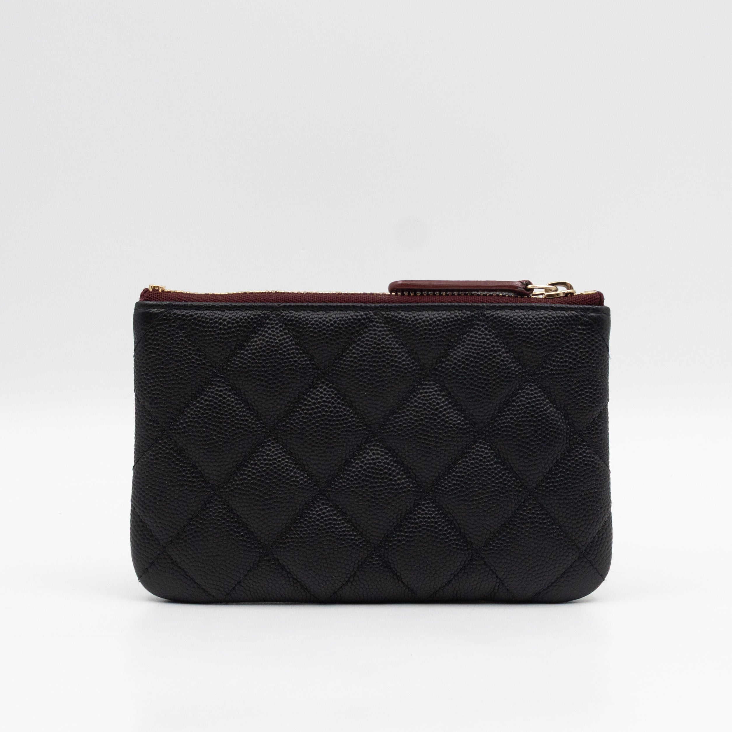 Classic Mini O Case Pouch Black Caviar Leather