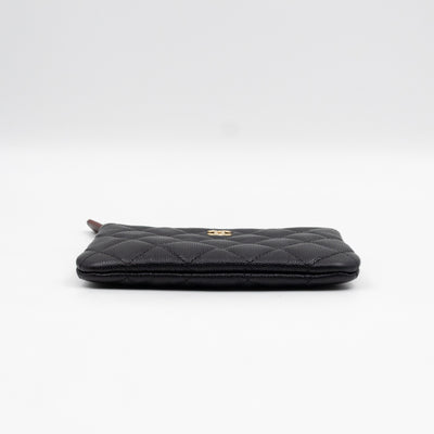 Classic Mini O Case Pouch Black Caviar Leather