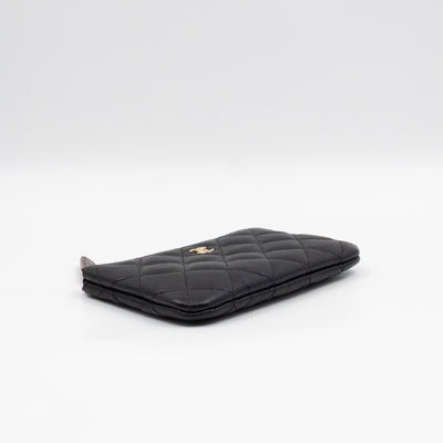 Classic Mini O Case Pouch Black Caviar Leather