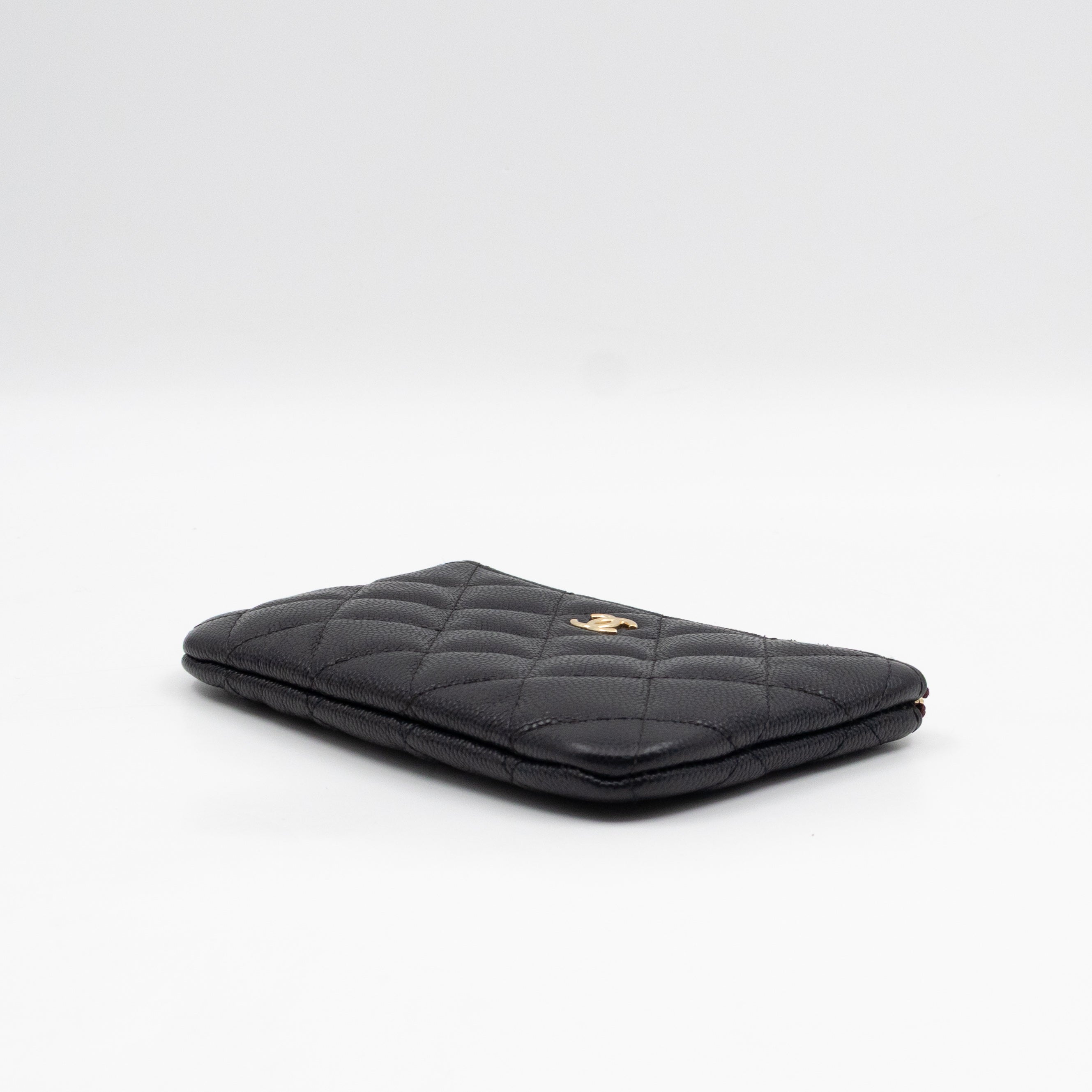 Classic Mini O Case Pouch Black Caviar Leather