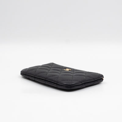 Classic Mini O Case Pouch Black Caviar Leather