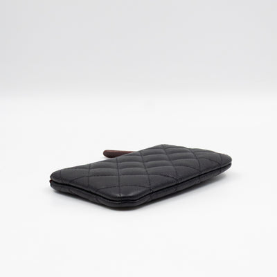 Classic Mini O Case Pouch Black Caviar Leather