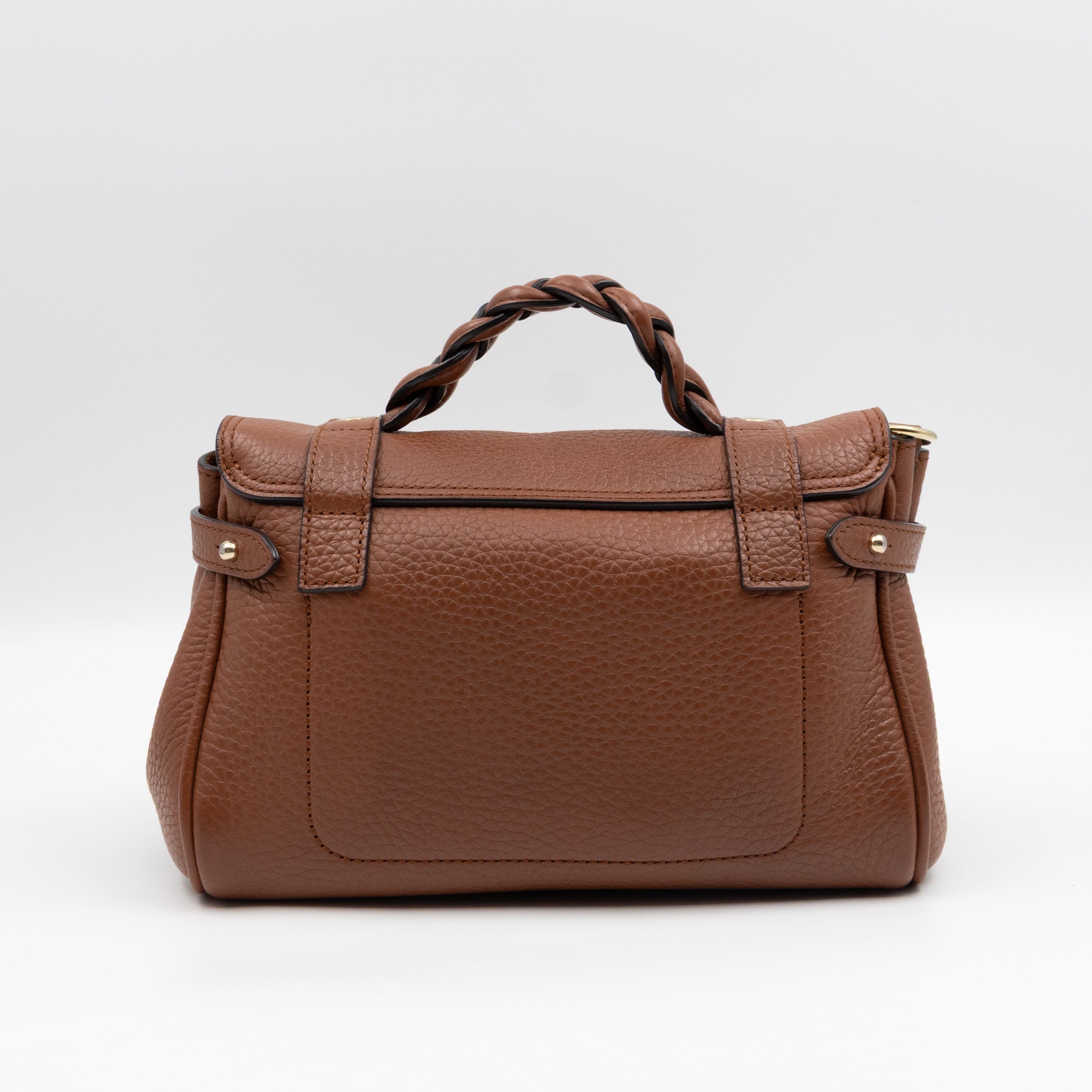 Mini Alexa Chestnut Heavy Grained Leather