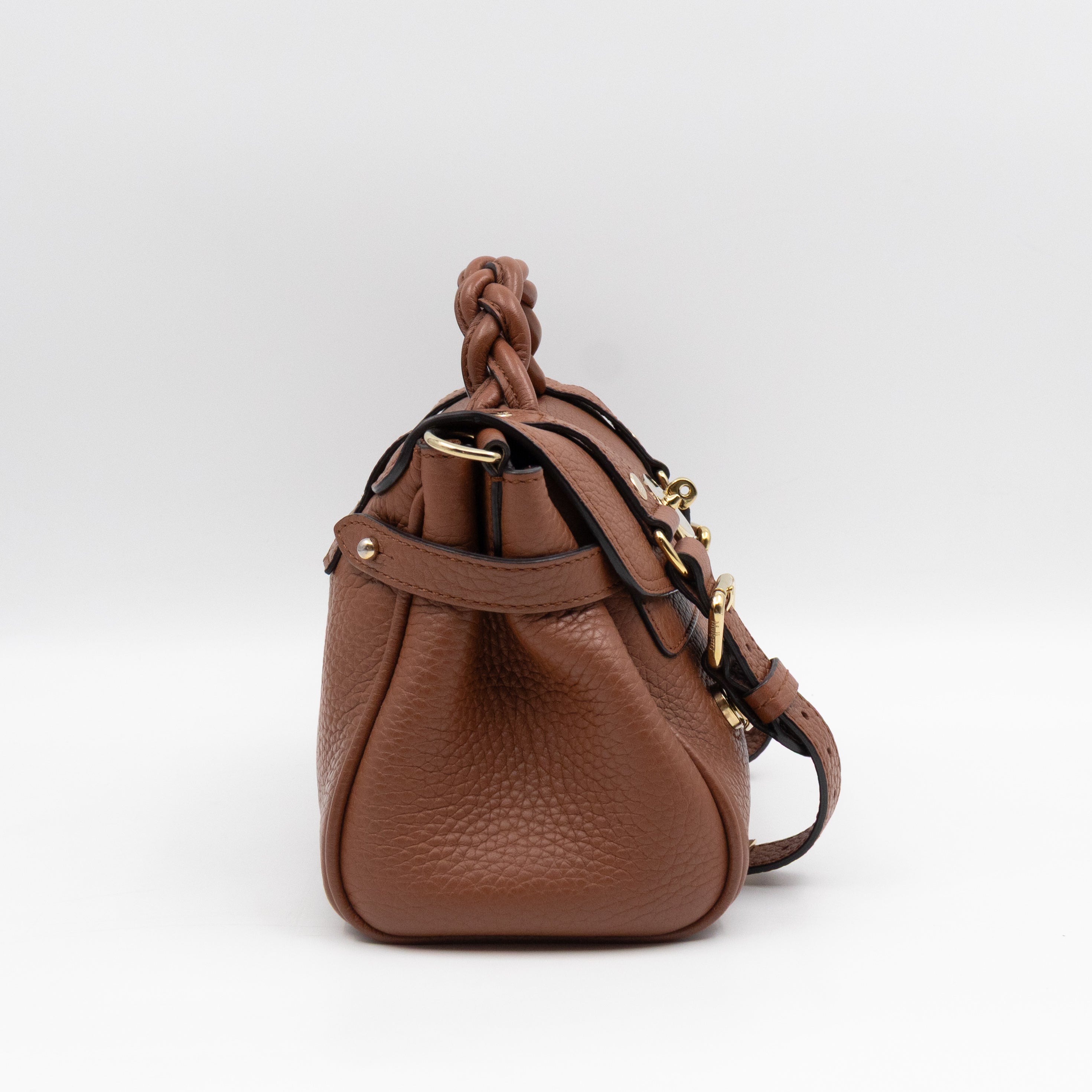 Mulberry Mini Alexa Chestnut Heavy Grained Leather – Queen Station