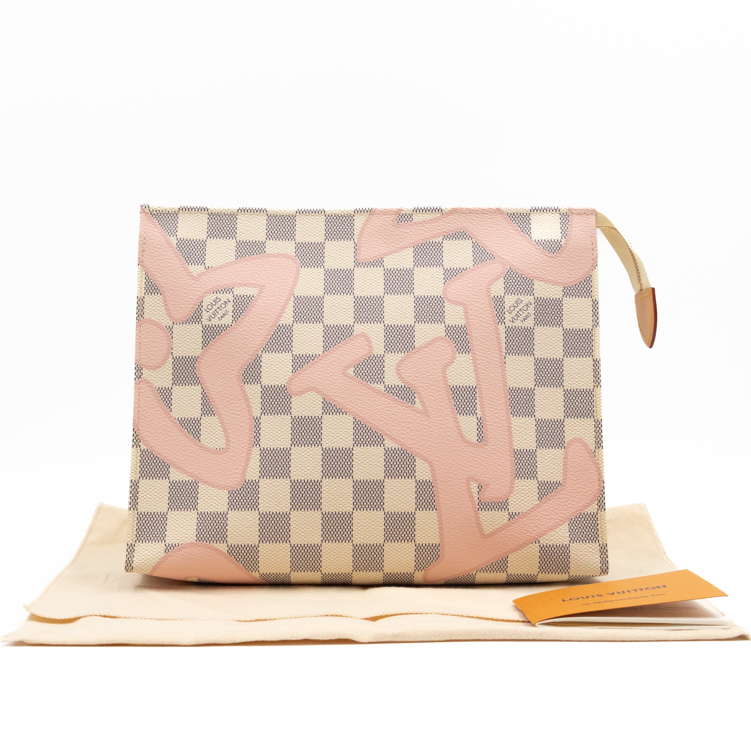 Toiletry Pouch 26 Tahitienne Damier Azur