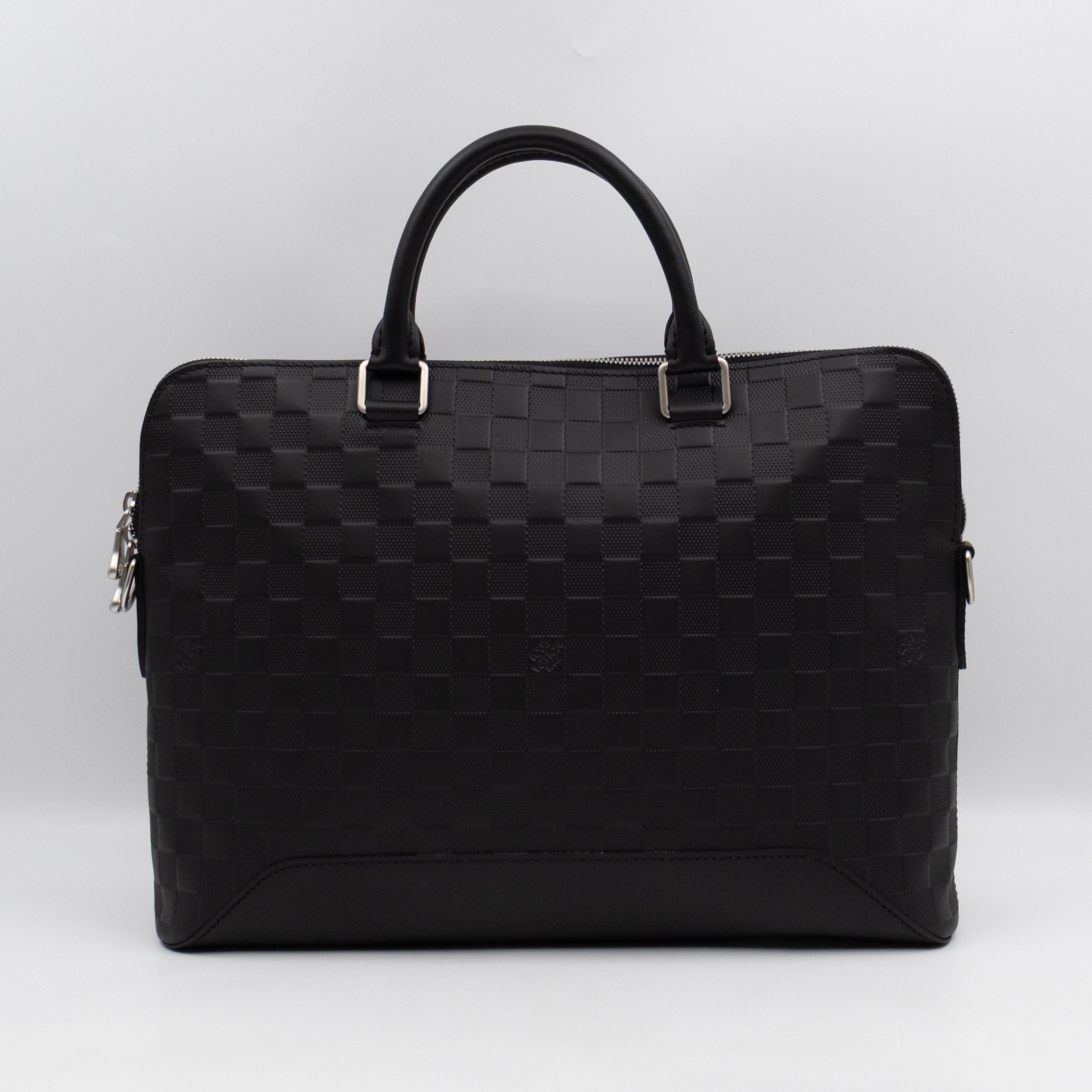 Avenue Soft Briefcase Black Damier Infini Leather