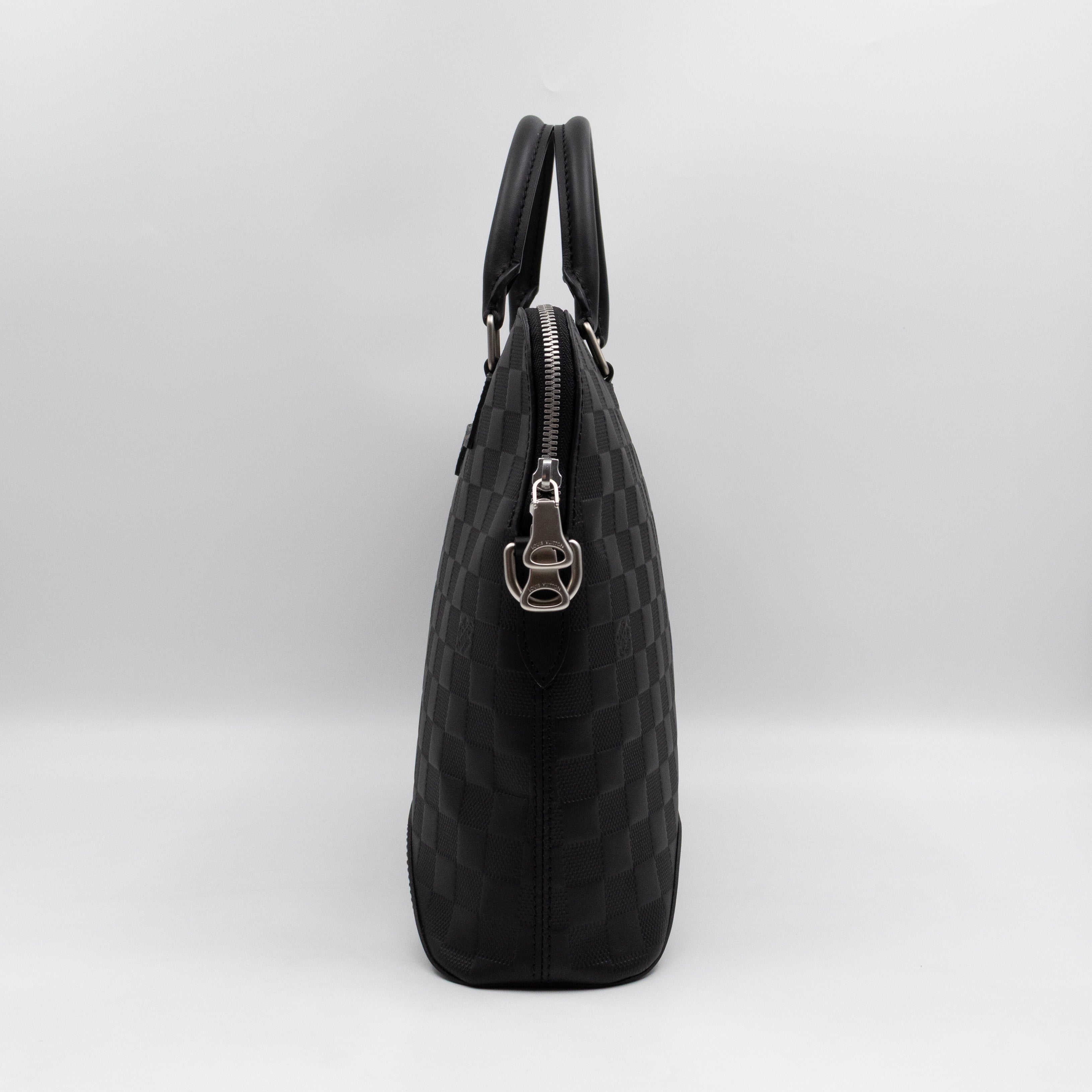 Avenue Soft Briefcase Black Damier Infini Leather