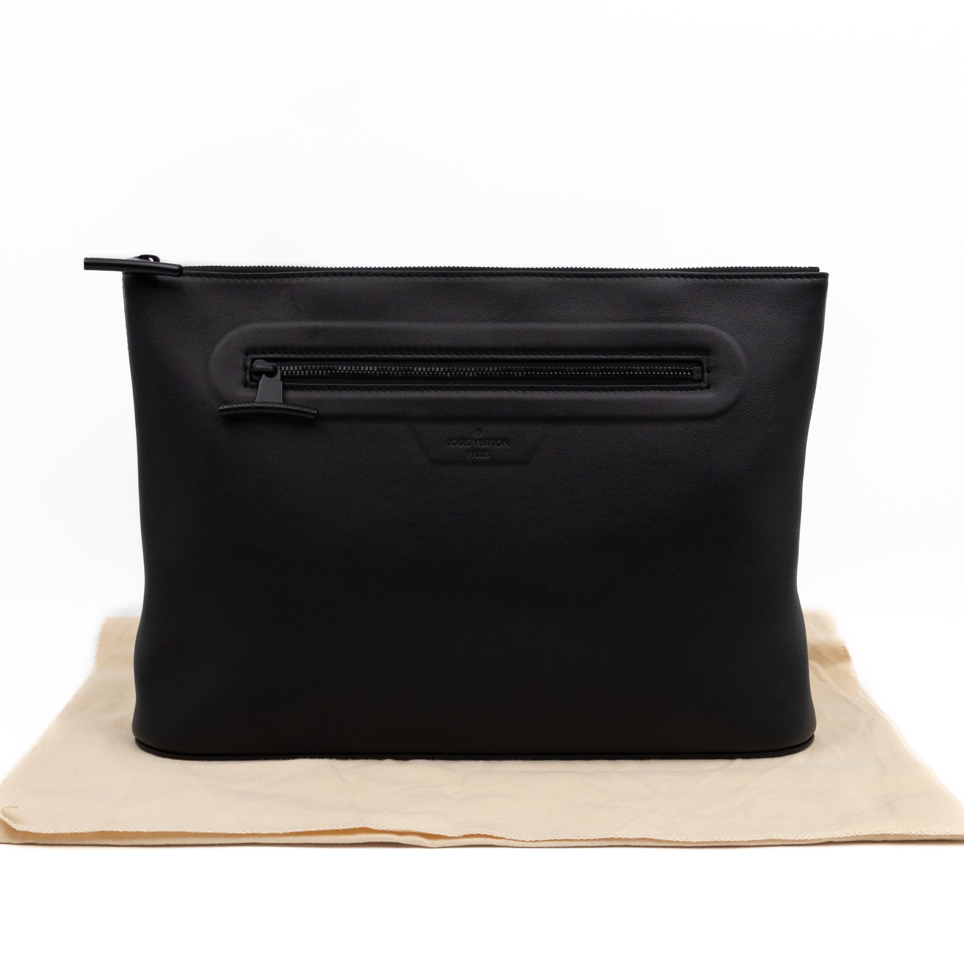 Pochette Cosmos Black Infinity Leather