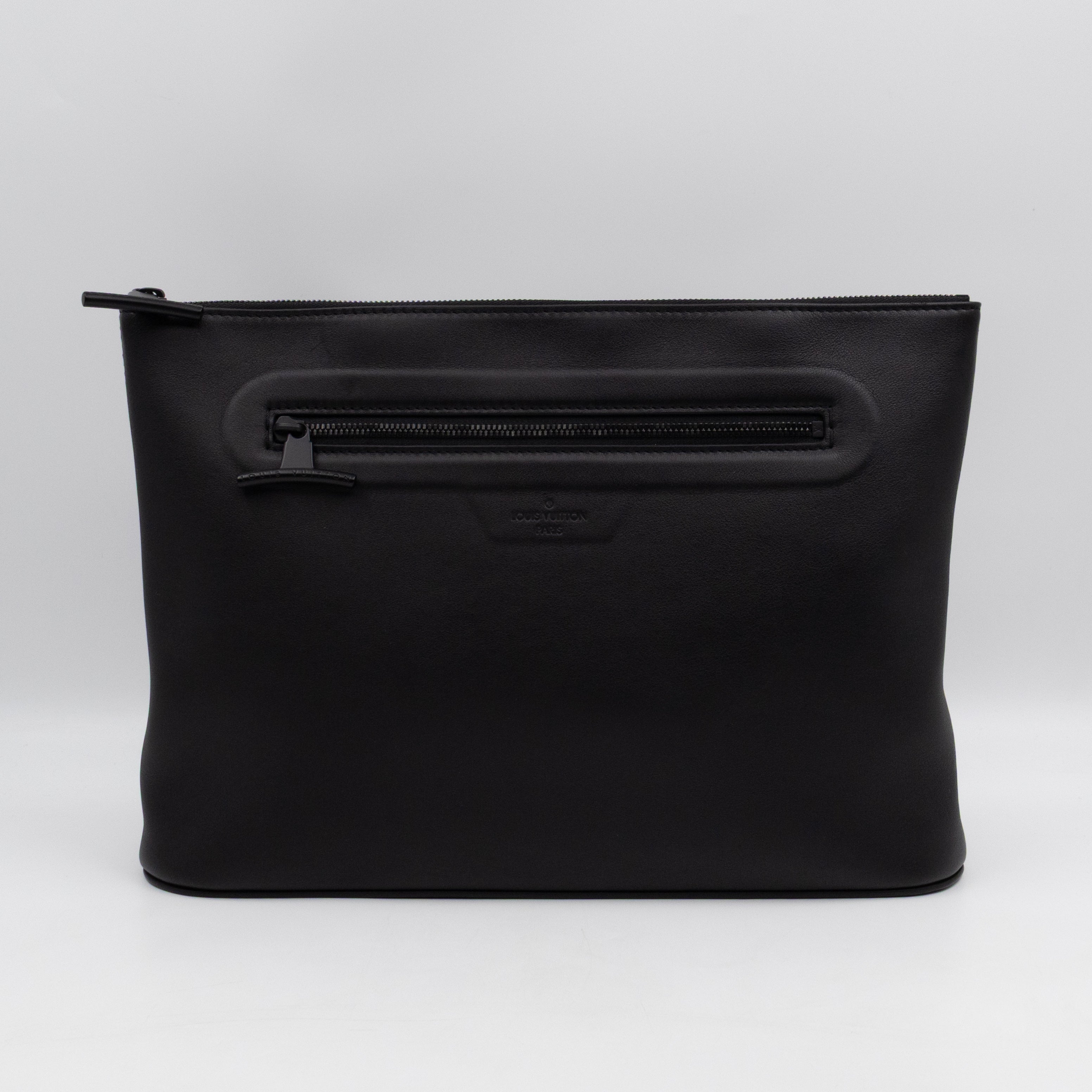 Pochette Cosmos Black Infinity Leather