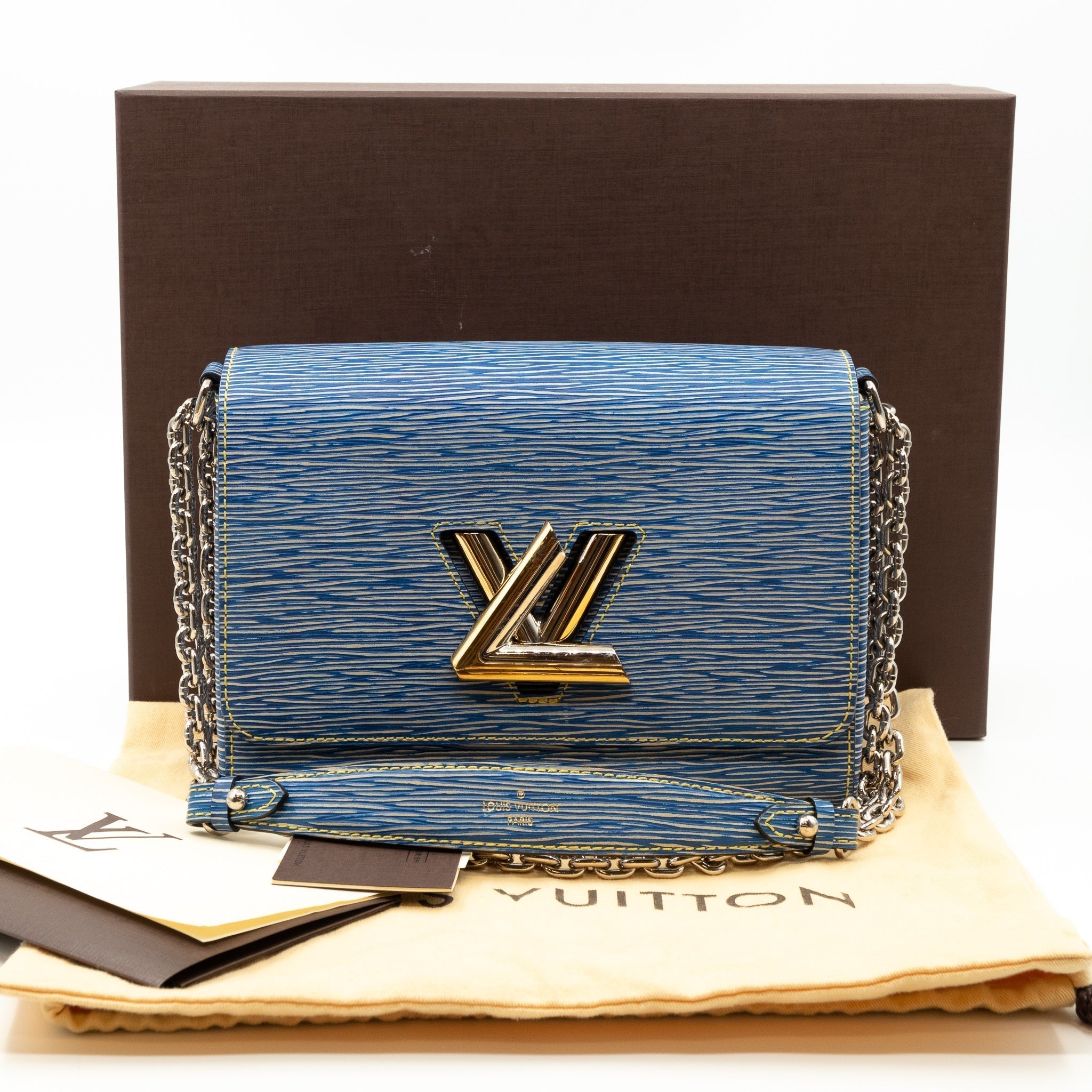 Twist MM Epi Leather Denim