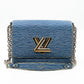 Twist MM Epi Leather Denim