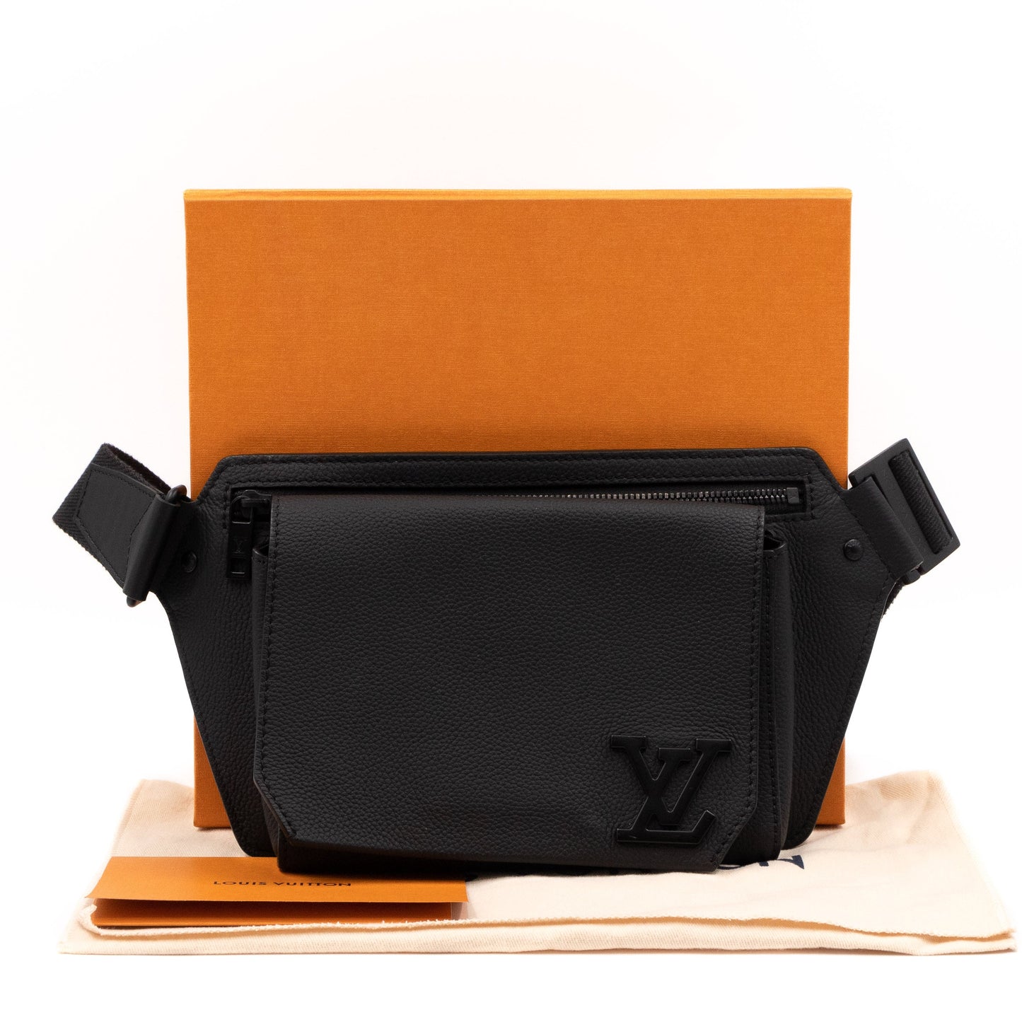 Louis Vuitton LV Aerogram Slingbag, Black, One Size