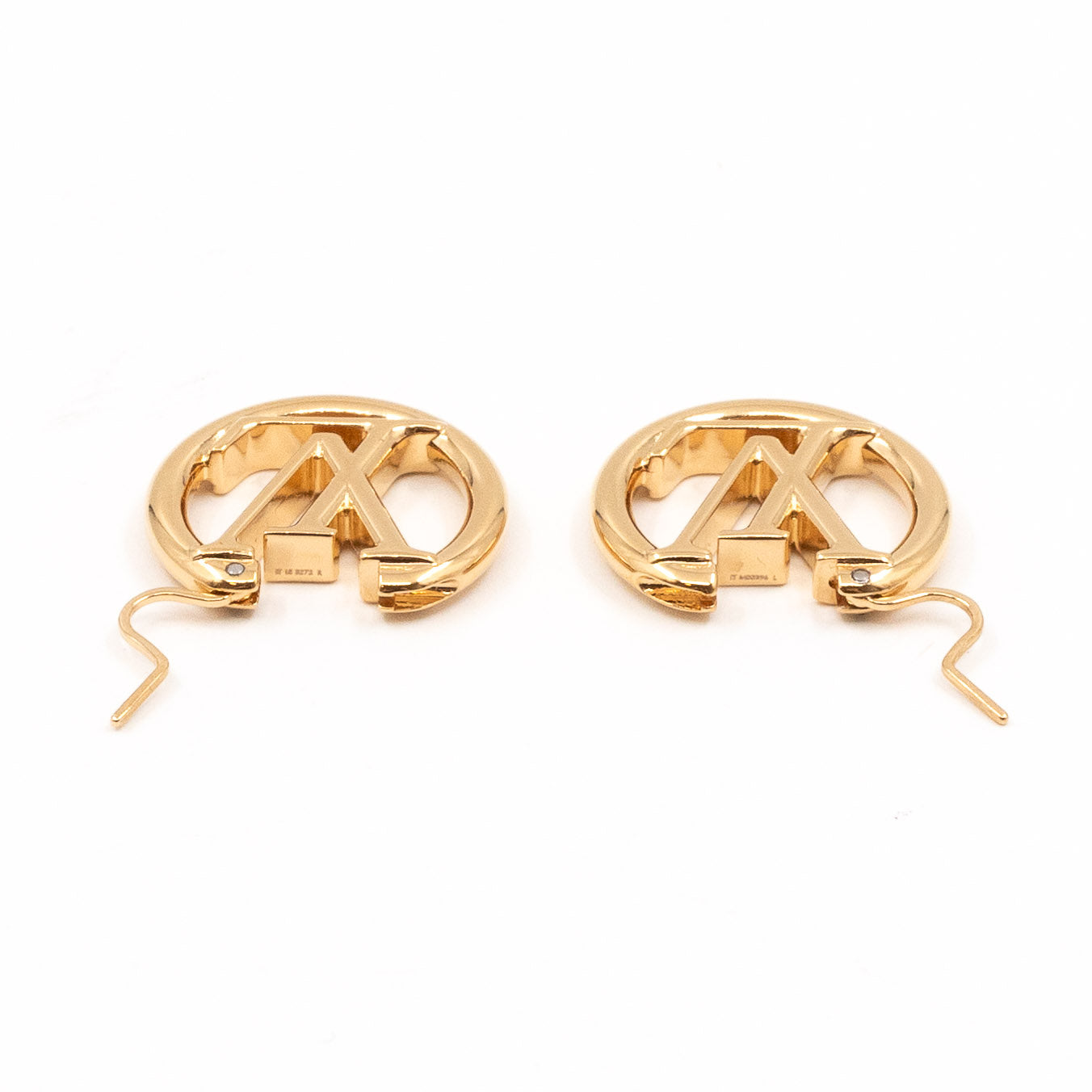 Louis Vuitton Louise PM Earrings Gold Brass