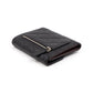 Small Classic Flap Wallet Black Leather Silver