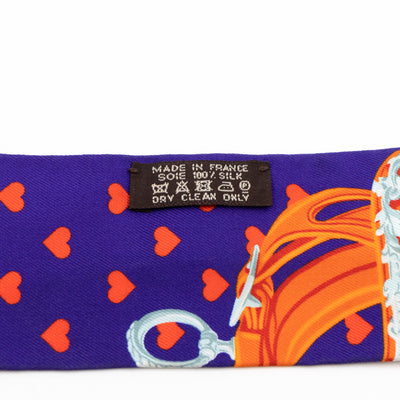 Twilly Scarf Love Heart Brides De Gala Ultra Violet