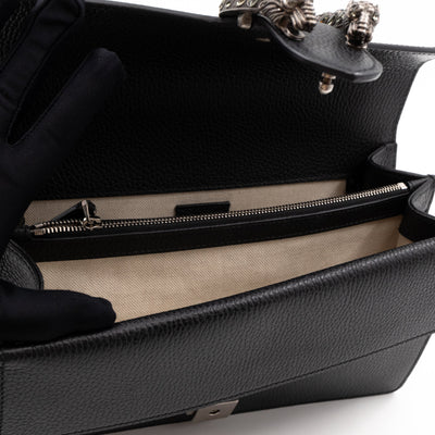 Dionysus Small Black Leather