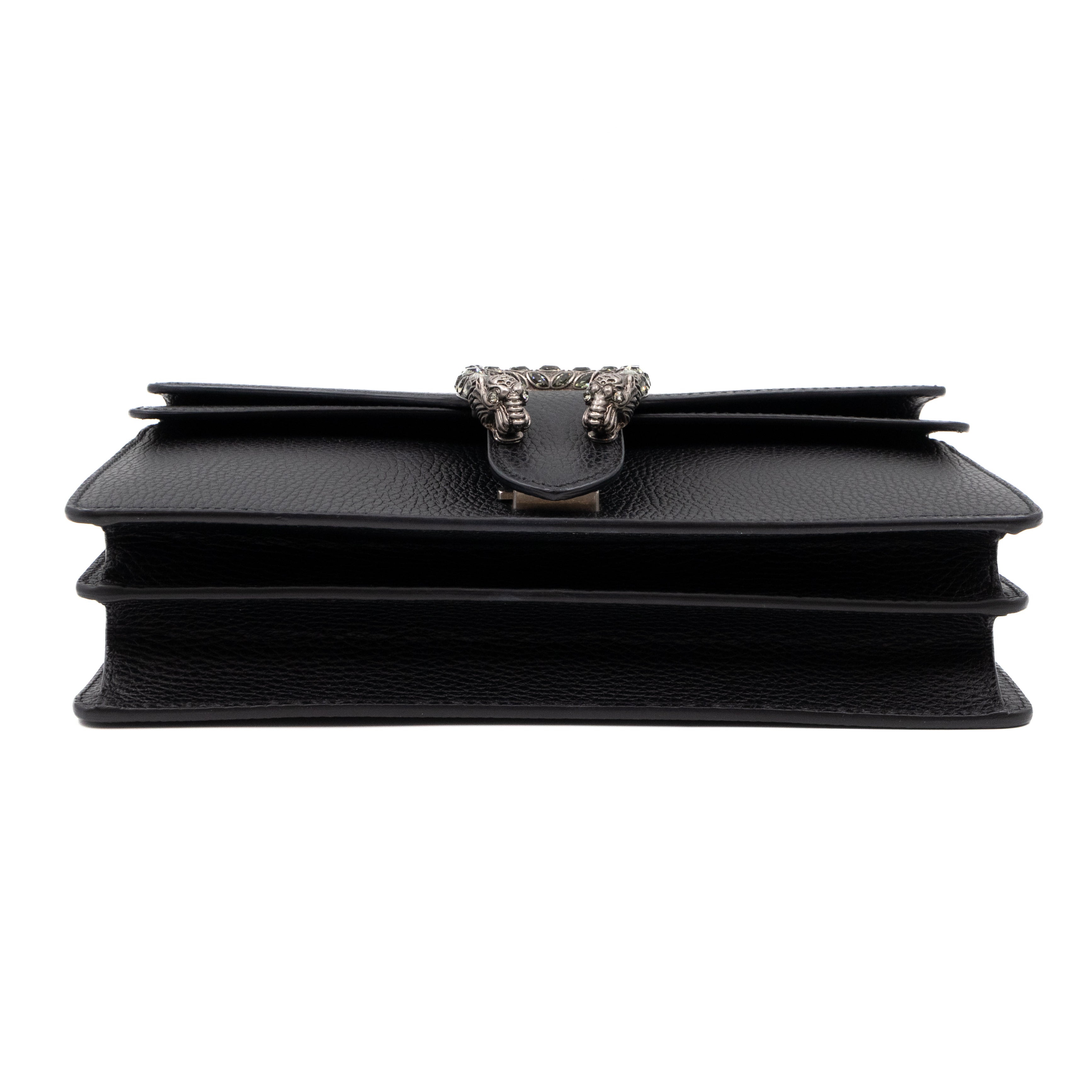 Gucci - Soho Black Leather Top Handle Small Tote