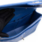 Classic Double Flap Jumbo Blue Chevron Caviar Silver