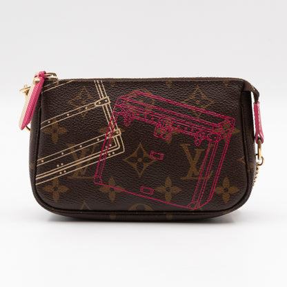 Mini Pochette Accessoires Monogram Christmas Animation