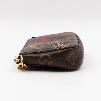 Mini Pochette Accessoires Monogram Christmas Animation