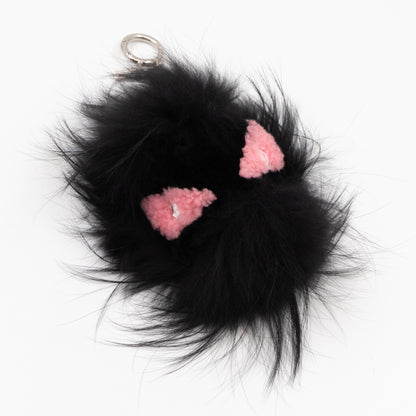 Fox Fur Shearling Crystal Pinky Punky Monster Bag Bug Charm