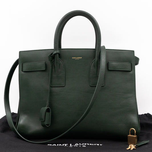 Sac de Jour Small Emerald Green Leather