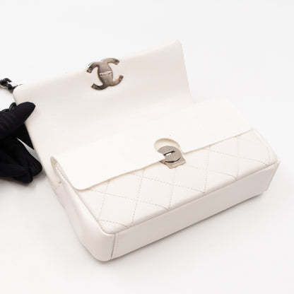 My Everything Flap Bag Mini White Caviar