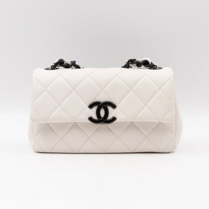 My Everything Flap Bag Mini White Caviar