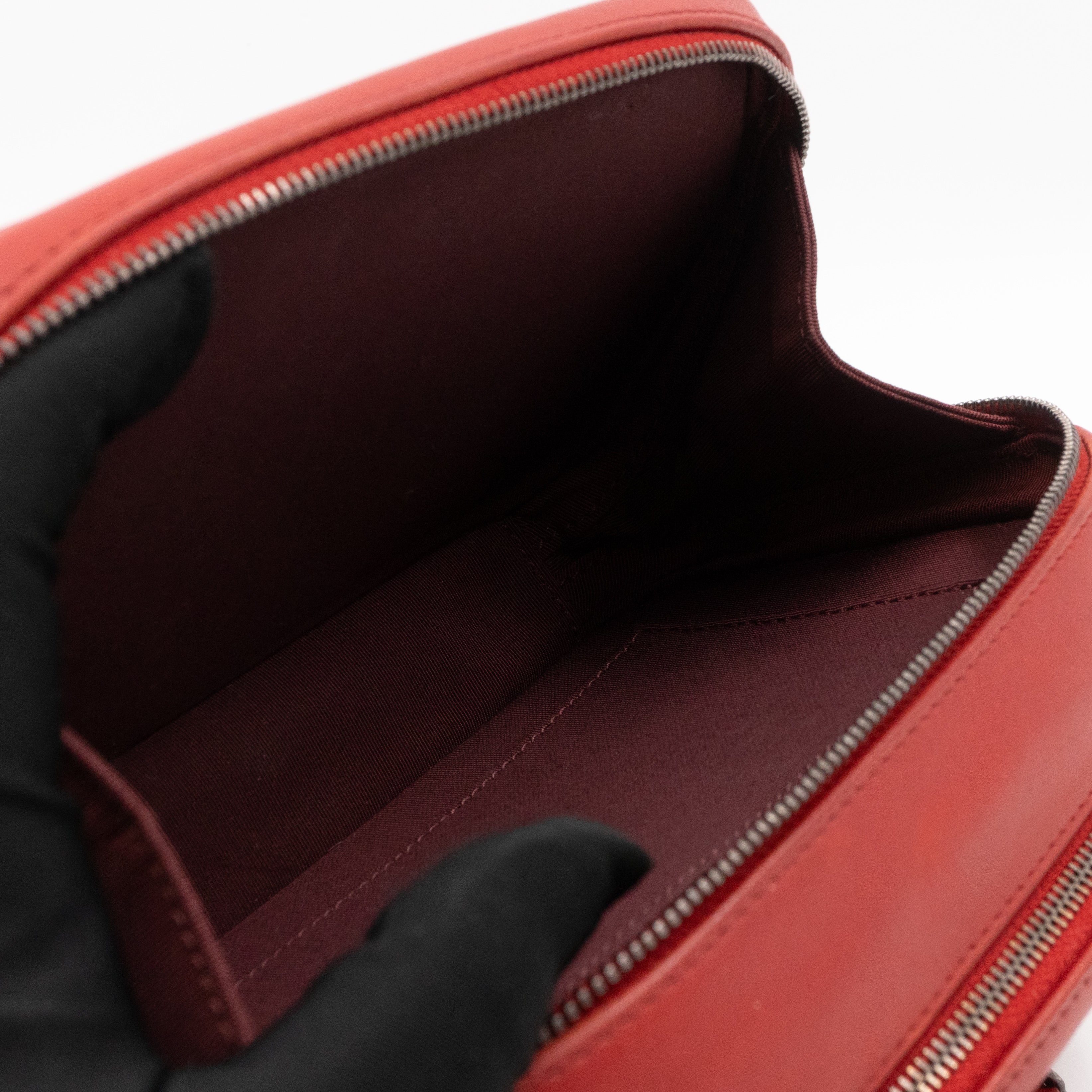 Small Coco Boy Camera Bag Red Lambskin