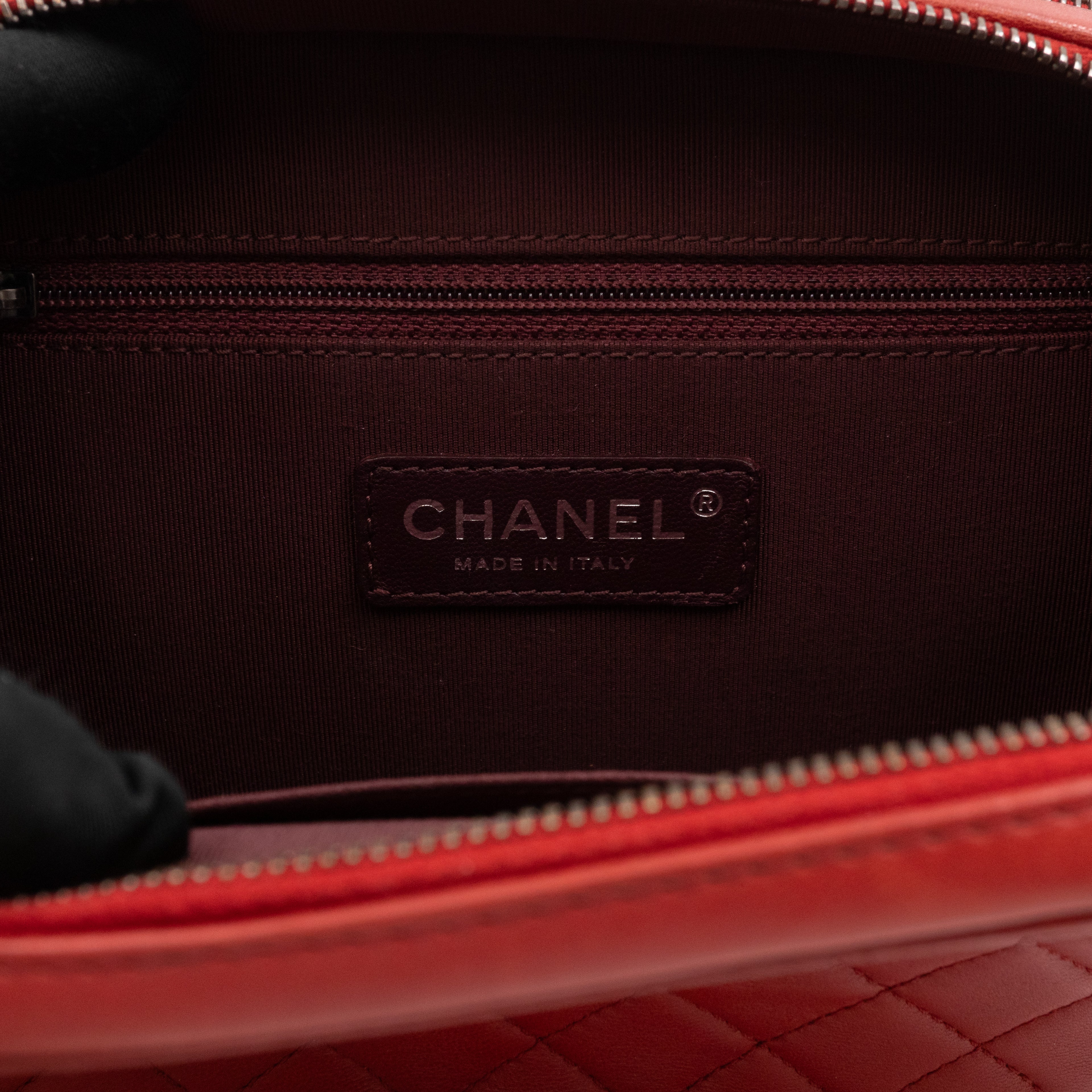 Small Coco Boy Camera Bag Red Lambskin