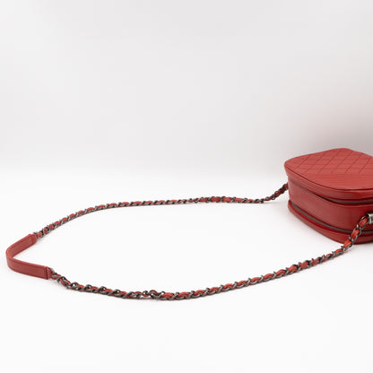 Small Coco Boy Camera Bag Red Lambskin