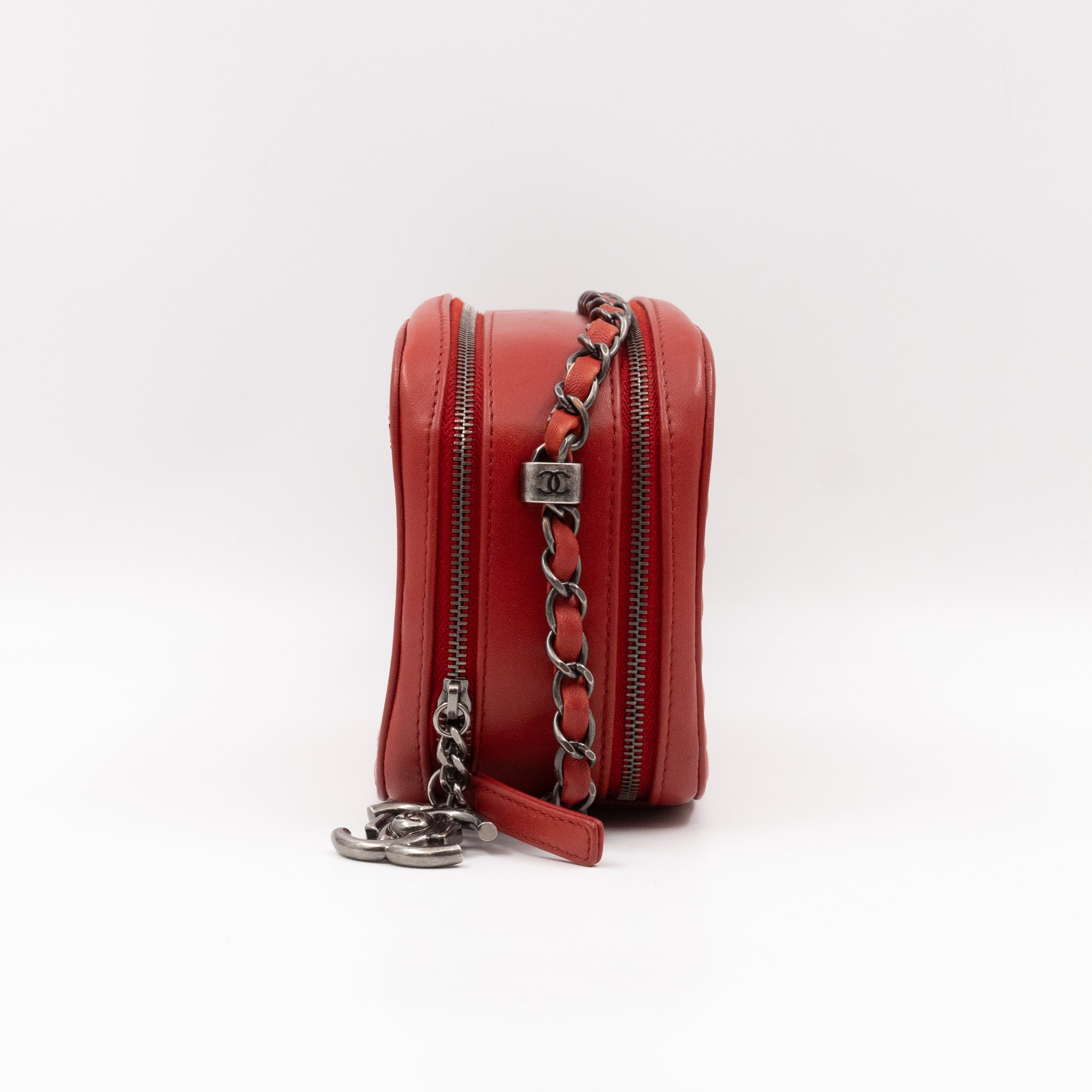 Small Coco Boy Camera Bag Red Lambskin