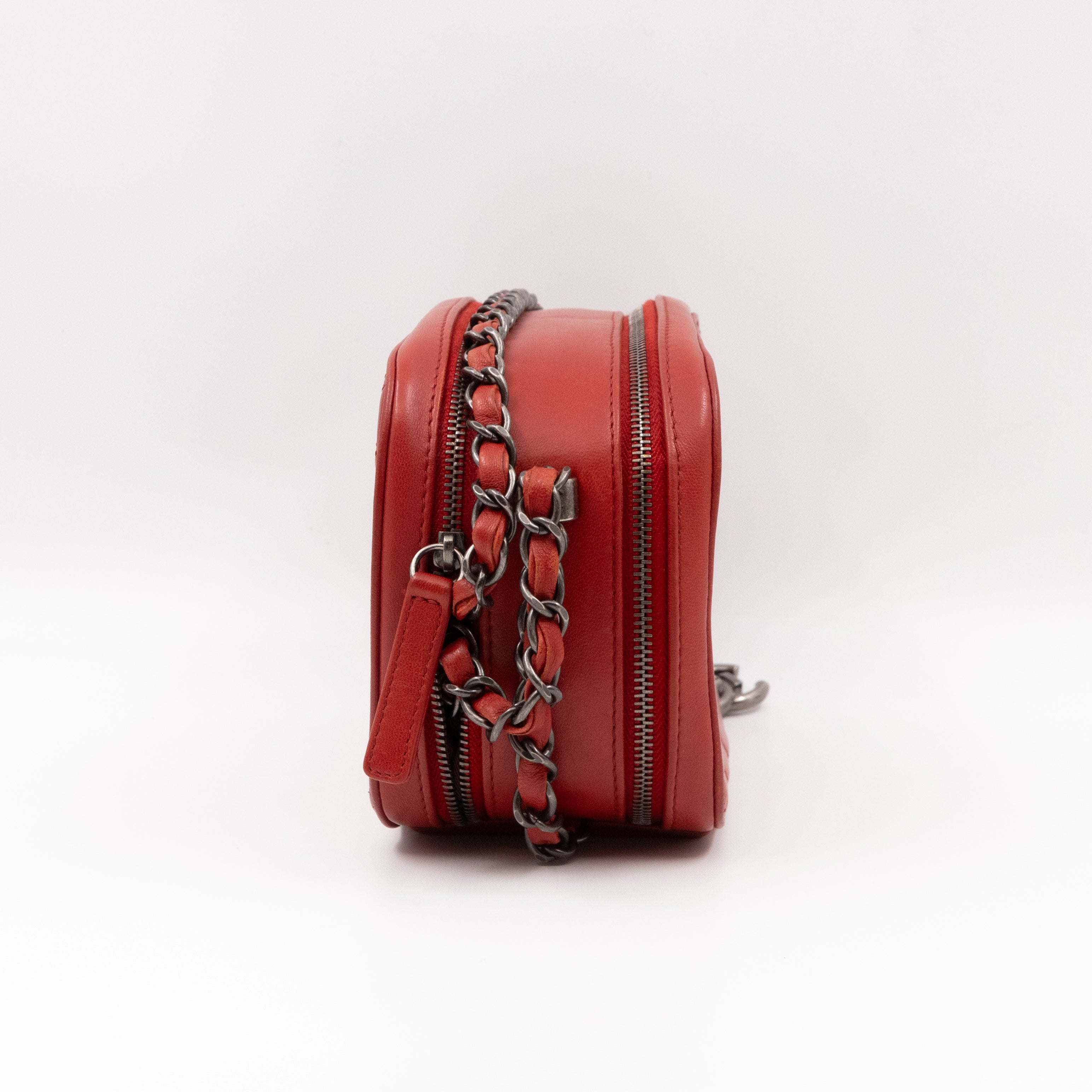 Small Coco Boy Camera Bag Red Lambskin