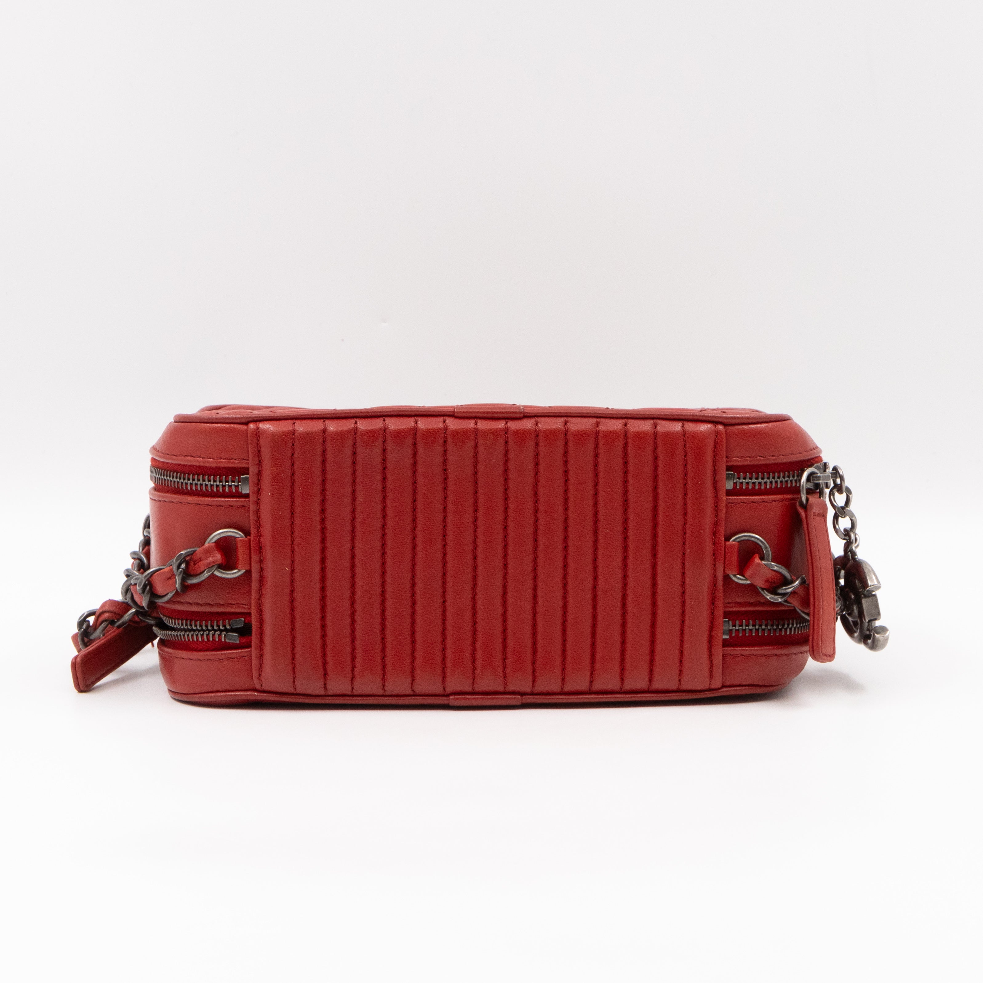 Small Coco Boy Camera Bag Red Lambskin