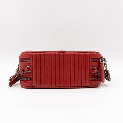 Small Coco Boy Camera Bag Red Lambskin