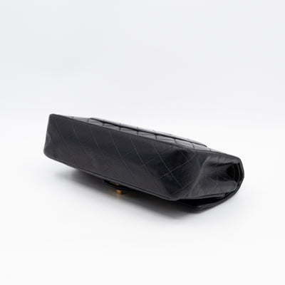 Classic Double Flap Bag Black Lambskin Gold