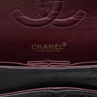 Classic Double Flap Bag Black Lambskin Gold