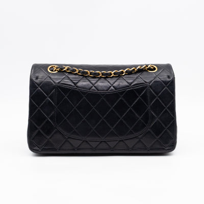 Classic Double Flap Bag Black Lambskin Gold