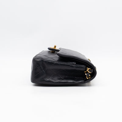 Classic Double Flap Bag Black Lambskin Gold