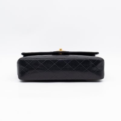 Classic Double Flap Bag Black Lambskin Gold