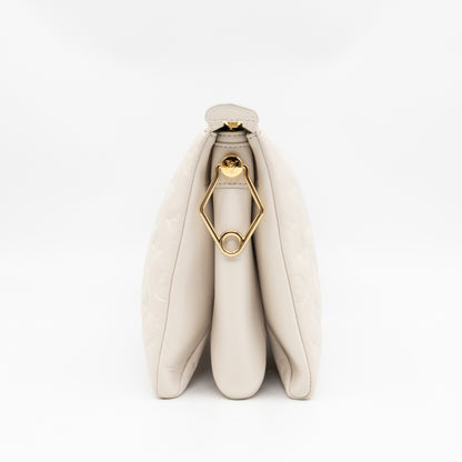 Coussin PM Creme White Leather