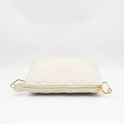 Coussin PM Creme White Leather