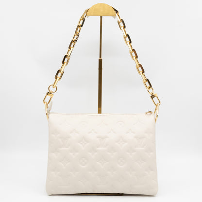 Coussin PM Creme White Leather