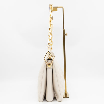 Coussin PM Creme White Leather